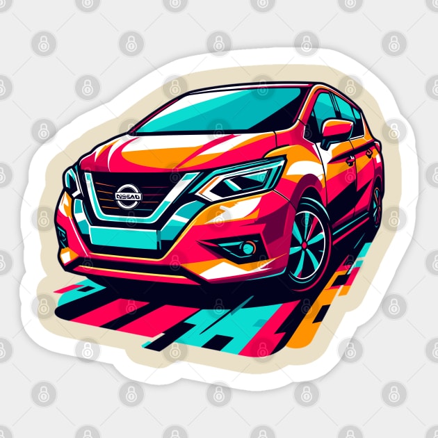 Nissan Versa Sticker by Vehicles-Art